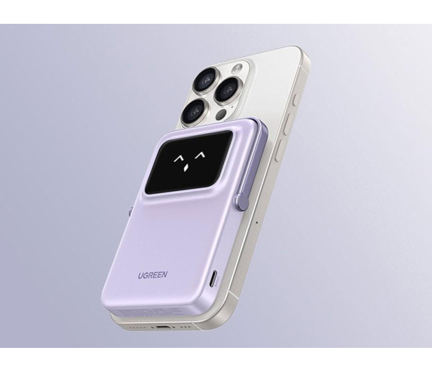 UGREEN Powerbank magnetyczny 5000mAh Uno PB571 USB-C fioletowy - 1488864 - zdjęcie 3